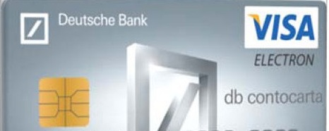 Carte di credito personali Deutsche Bank in agenzia
